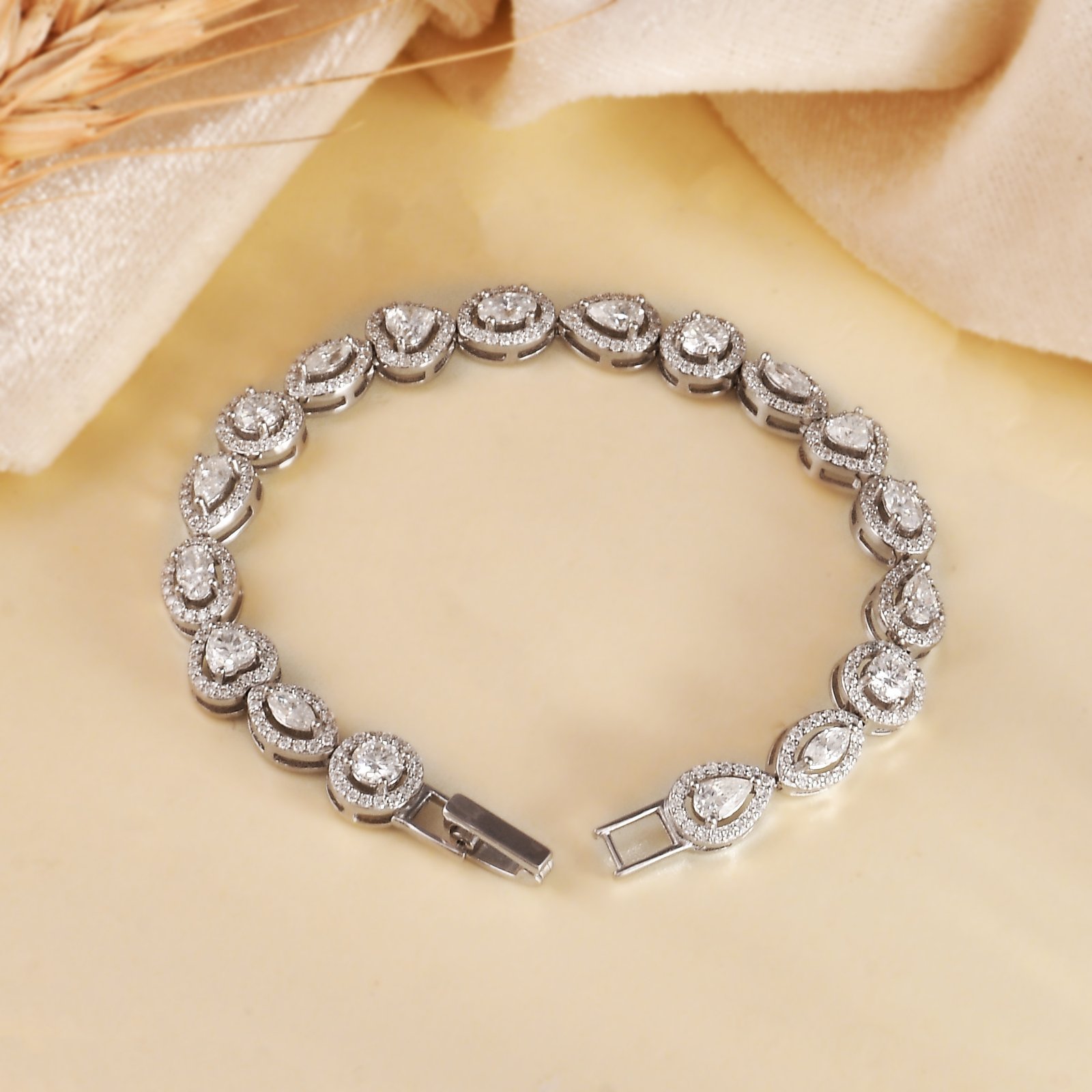 01 (2) Moissanite Bracelet - Image 1