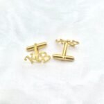 Gold Plated Initial Cufflinks - Image 3