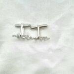 Silver Initial Cufflinks - Image 3