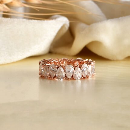 Rose Gold Moissanite Ring