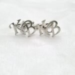 Silver Initial Cufflinks - Image 2