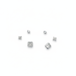 Cz Clover Multiple Studs