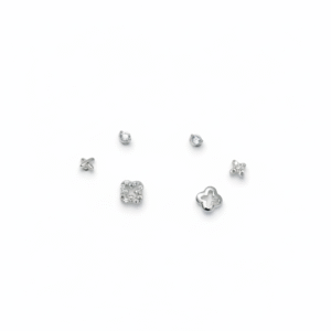Cz Clover Multiple Studs