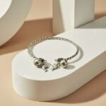 Silver Dolphin Charm Bangle - Image 3
