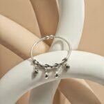 Silver Drop Bangle - Image 2