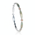 Silver Enamel Bangle