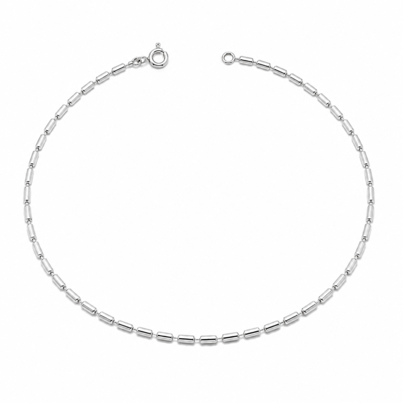 925 Sterling Silver Barrel Link Chain for Women