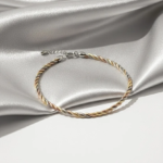 Twisted Dual Tone Anklet
