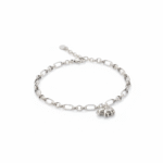 Oxidized Elephant Bracelet