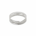 Multilayer Silver Bangle