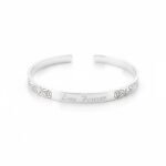 Open Silver Bangle