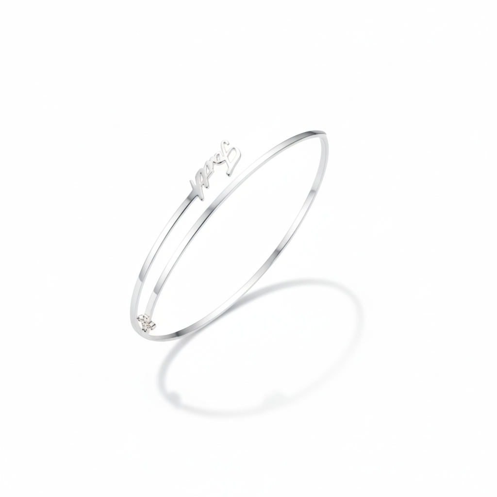 SBN14 (1) silver bangle