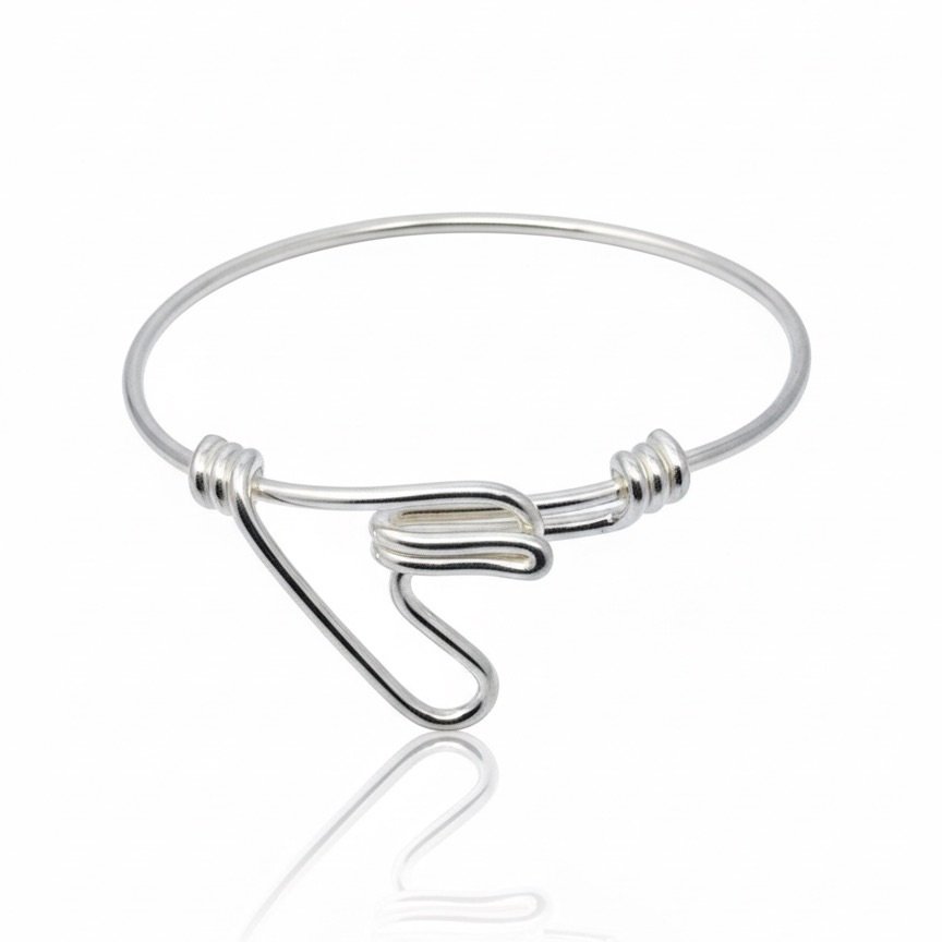 SBN17 (2) Silver Thai Bangle - Image 1