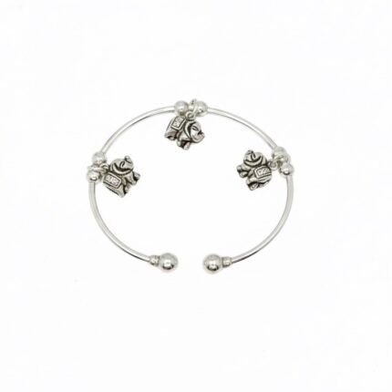 Silver Elephant Bangle