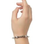 Oxidized Silver Bali Bangle - Image 3
