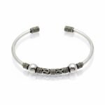 Oxidized Silver Bali Bangle