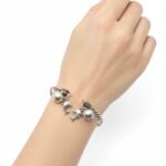 Silver Dolphin Charm Bangle - Image 2