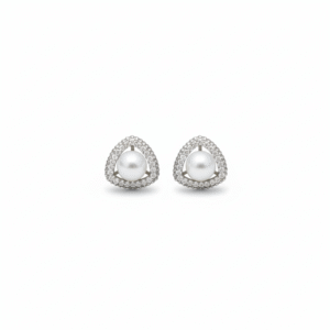 Pearl Halo Studs