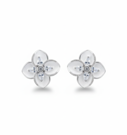 Cz Flower Studs