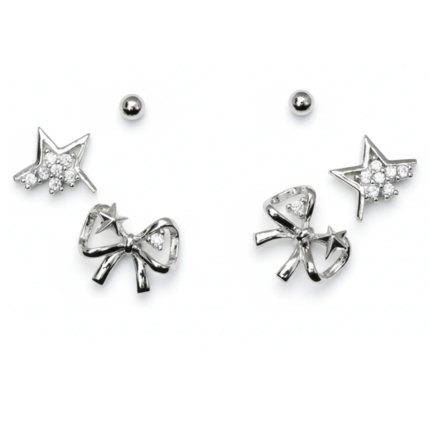 Stars And Bows Multiple Studs