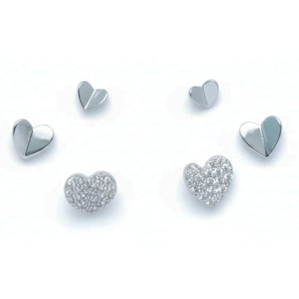 Heart Multiple Studs