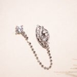 Single Earrings With Chain Connector - Image 2
