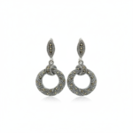 Braided Marcasite Earrings