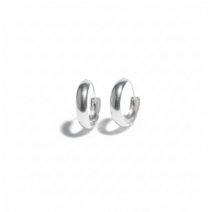 Classic Silver Hoops