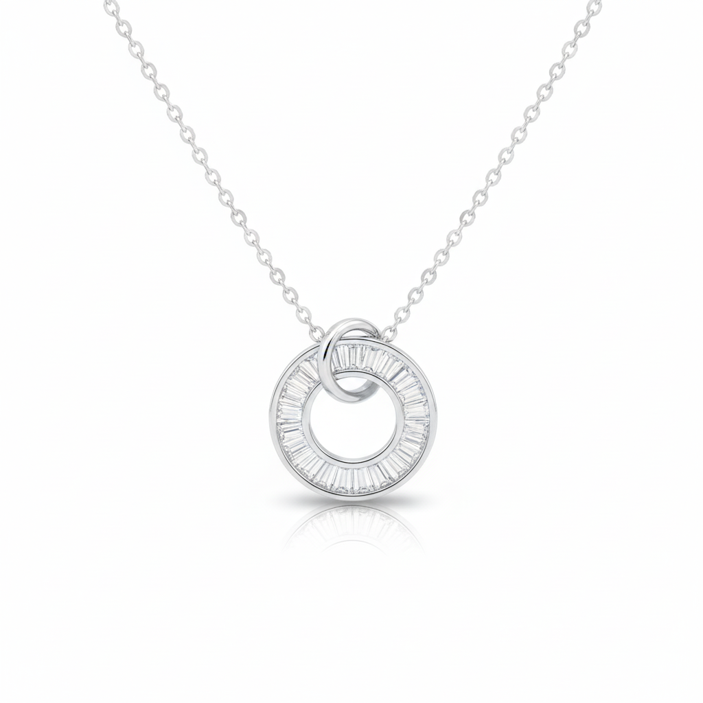 Round CZ Necklace