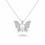 Butterfly Pearl Necklace