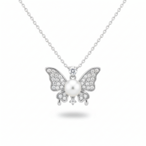 Butterfly Pearl Necklace
