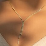 Multilayer Tennis Gold Necklace - Image 2