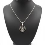 Round Star Silver Pendant - Image 2