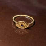 Gold Plated Evil Eye Ring