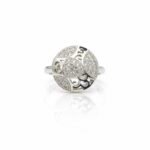 Silver Geometric Ring - Image 2