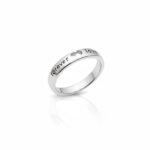 925 Sterling Silver Forever Love Ring With Engraved Heart Symbol