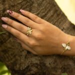Gold Plated Cz Petal Set - Image 3