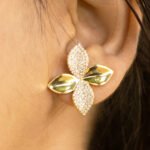 Gold Plated Cz Petal Set - Image 2