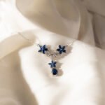 Blue Cz Floral Set - Image 2