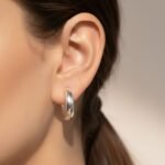 Classic Silver Hoops - Image 3