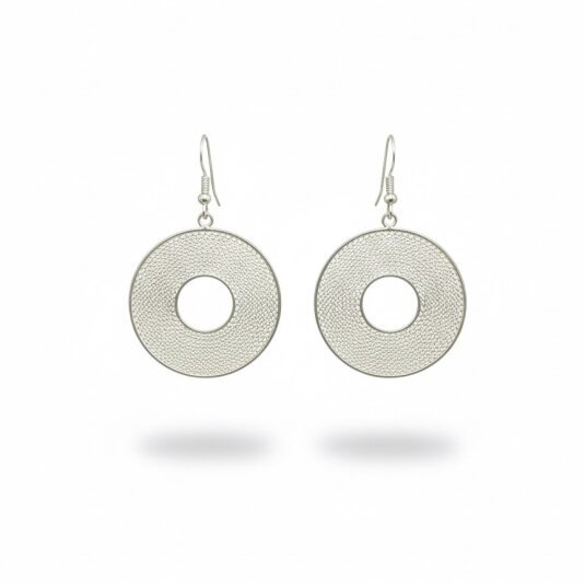 image (59) Donut Disc Earrings - Image 1